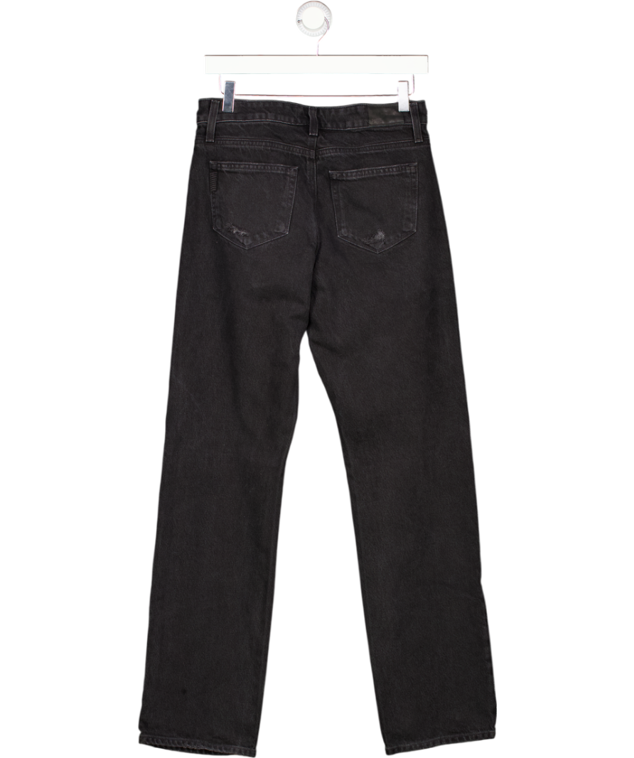 PAIGE Black Noella High Rise Straight Fit Jeans W25