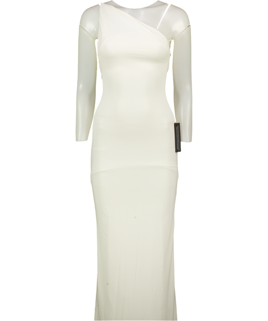 WHITE FOX Our Love Story Maxi Dress Off White UK XS