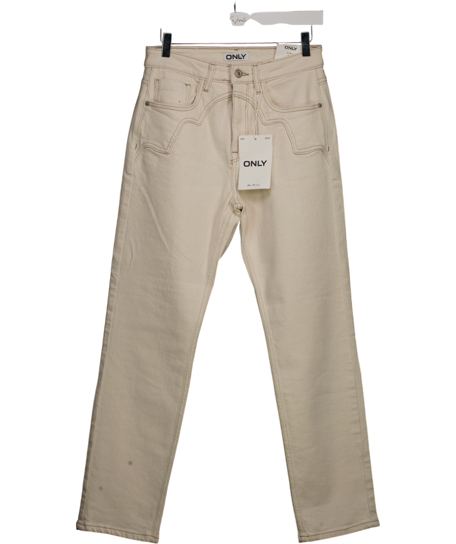 Only Cream Stormy Slim High Waist Jeans L30 W29