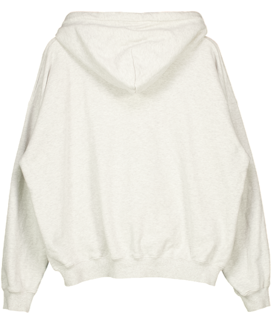 ADANOLA Light Grey Zip Hoodie UK M