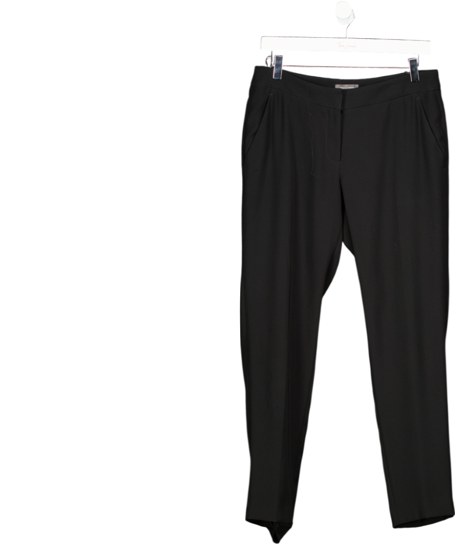 Pied a terre Black Tailored Cigarette Trousers UK 10