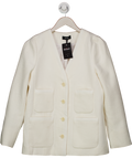 ME + EM Ivory White Tweed Jacket UK 12