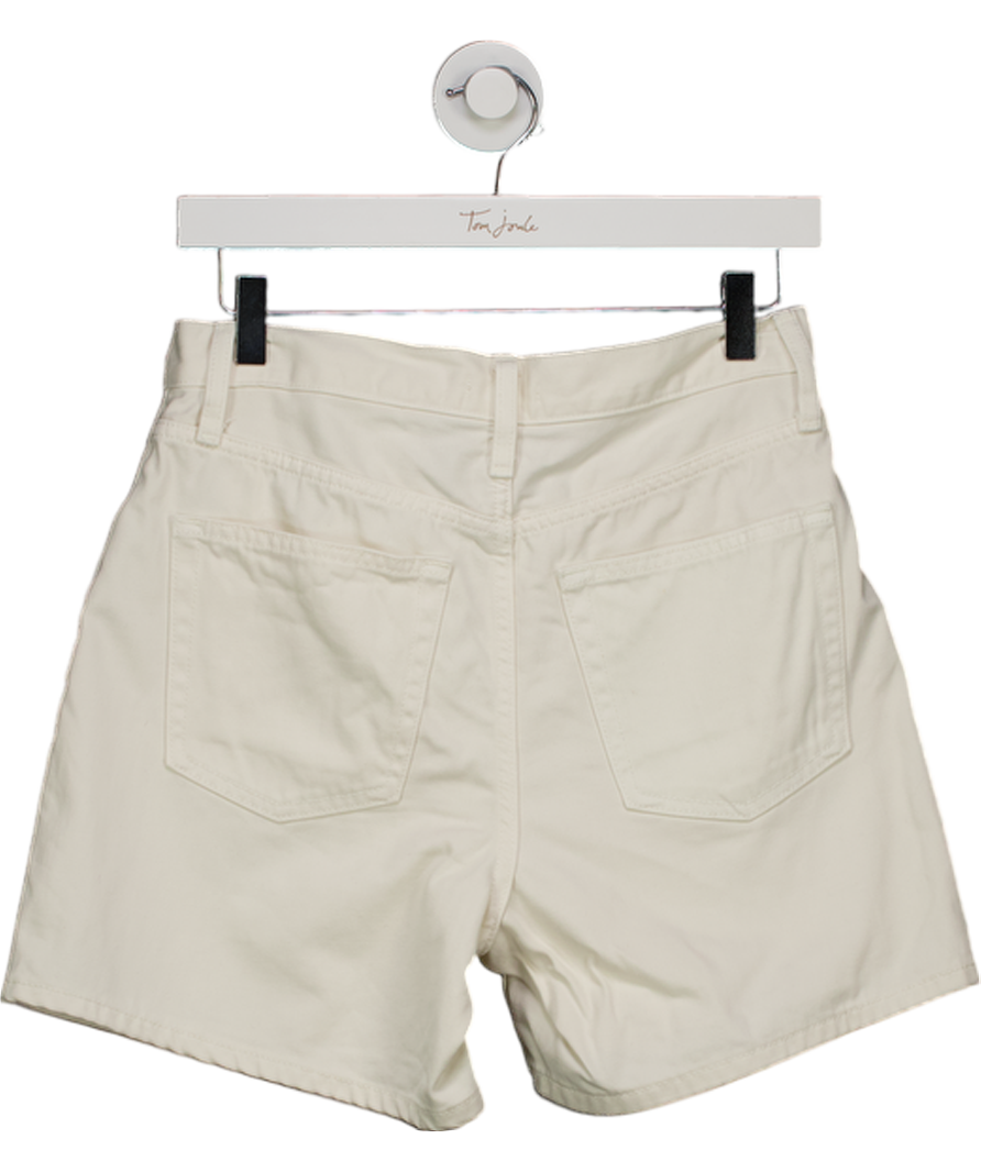 Uniqlo Cream High Rise Baggy Denim Shorts W25