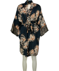 M&S Multicoloured Satin Printed Robe UK S