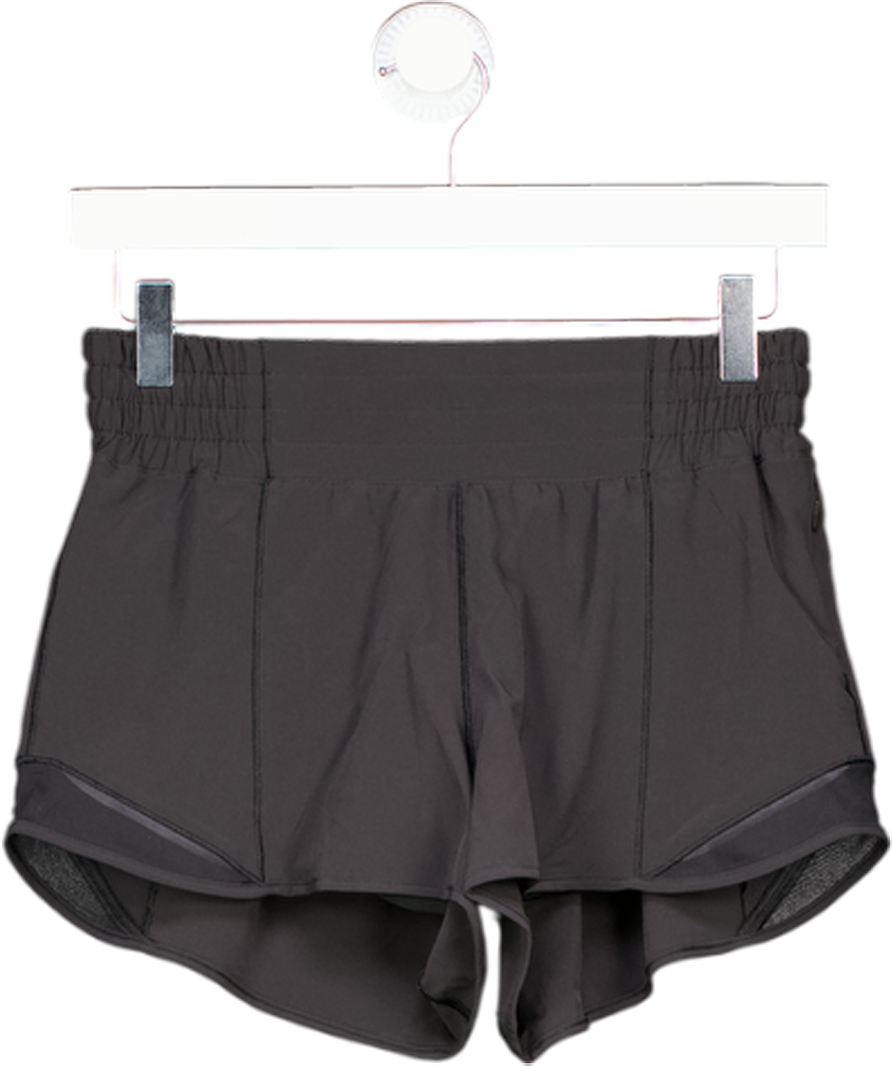 Lululemon Black Reflective High-rise Classic-fit Short UK XS
