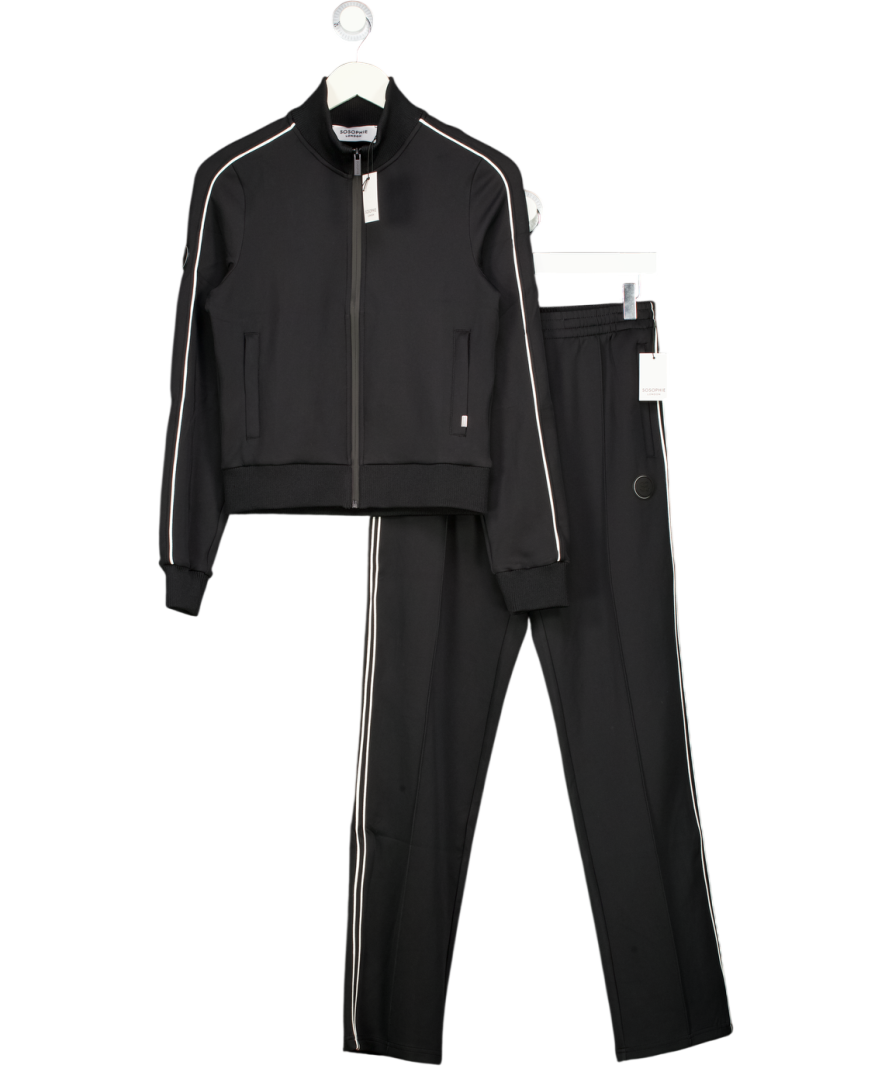SOSOPHIE LONDON 2-piece Black Zip Top And Jogger Set UK XS