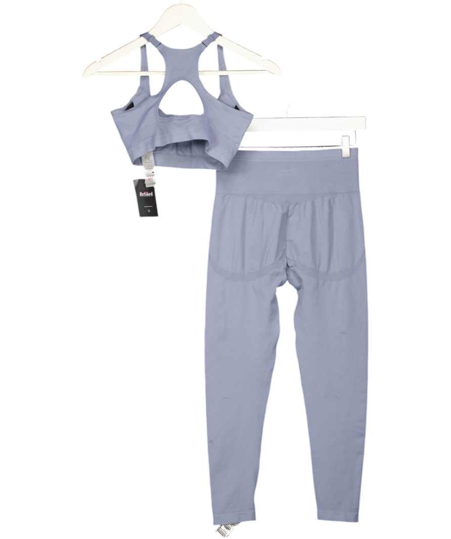ADANOLA 2-piece Blue / Grey  Sports Bra ( Uk S)  & Leggings (uk M) Set UK S/M