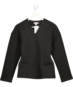 H&M Black Scuba Fitted Blazer UK XS