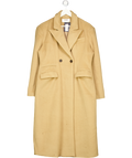 4th & Reckless Camel Beige Brushed Long Coat UK 14