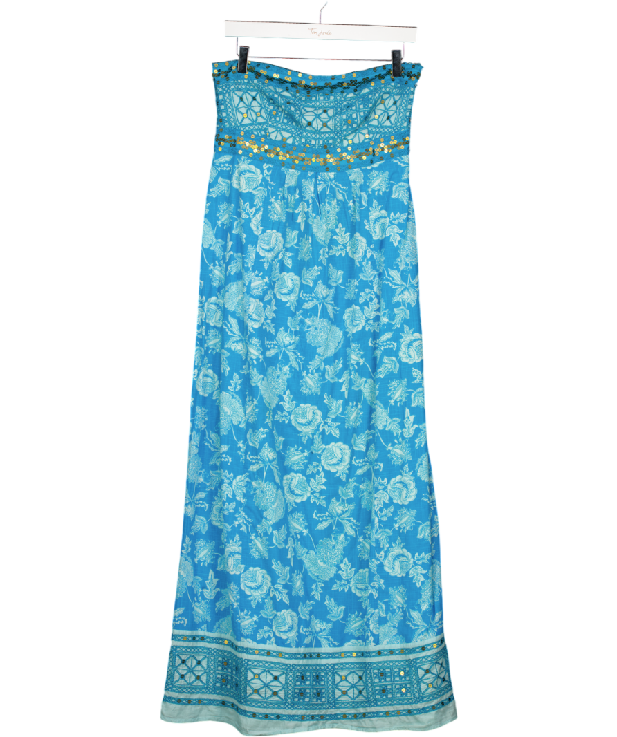 Monsoon Blue B273 - Bandeau Dress UK 10