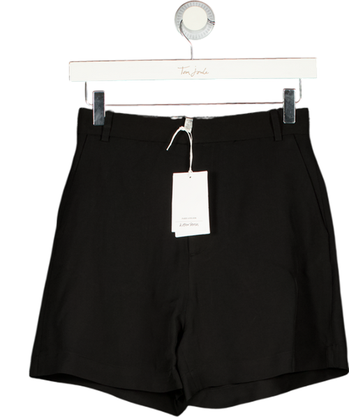 & Other Stories Black High Waist Shorts UK 6