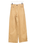 MASSIMO DUTTI Beige High Rise Wide Leg Corduroy Trousers UK XS