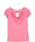 Jigsaw Pink Drape Cowl Neck Top UK S