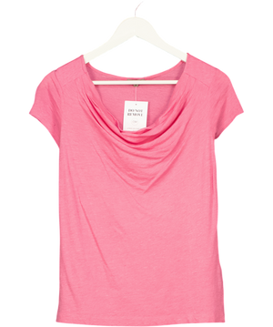 Jigsaw Pink Drape Cowl Neck Top UK S