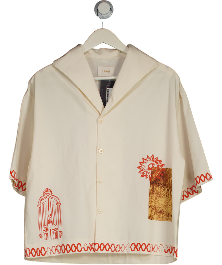 Lanes Studio Cream On Location Shirt UK S
