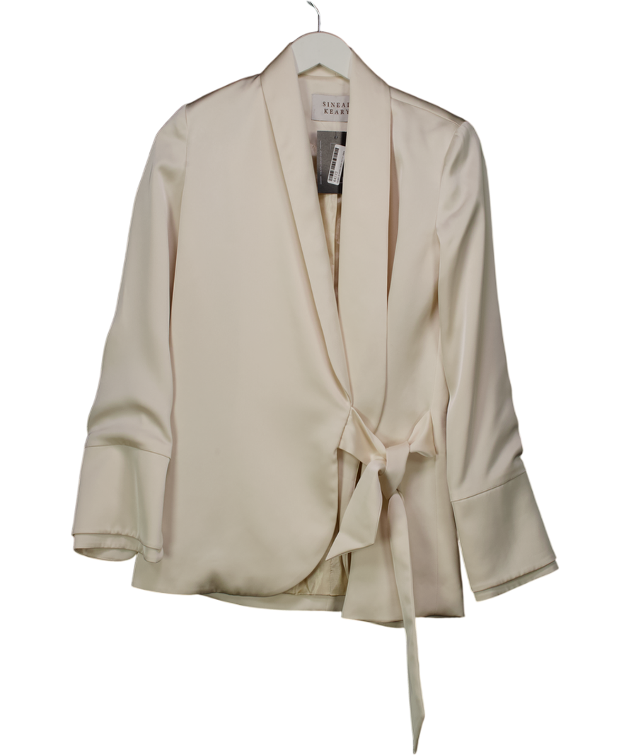Sinead Keary Cream "the Sarah" Wrap Blazer UK 6