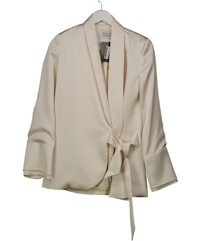 Sinead Keary Cream "the Sarah" Wrap Blazer UK 6