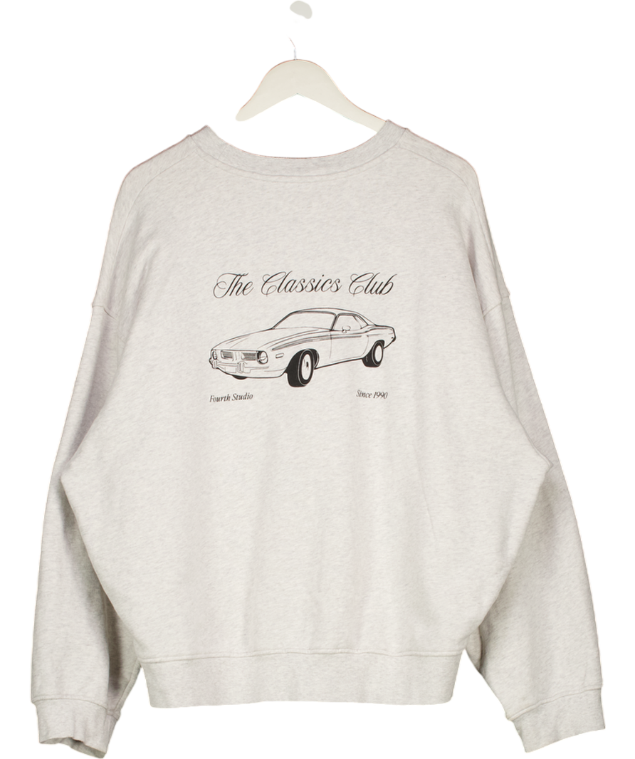 4th & Reckless Grey Logo Sweatshirt UK M