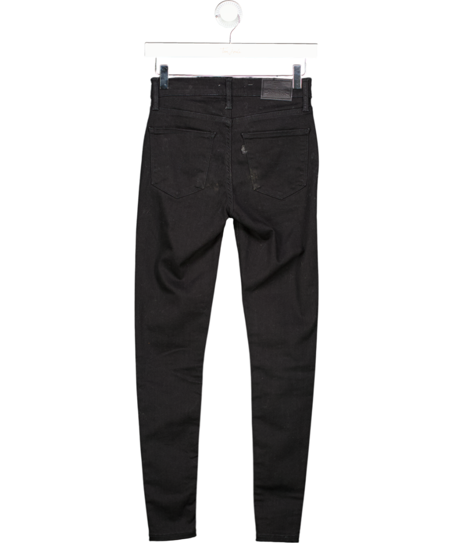 LEVI'S Black 720 High Rise Super Skinny Jeans W24