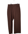 Very Brown High Waist Wide Leg Jeans UK 18