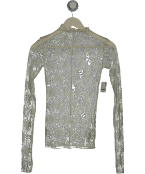 Free People Cream Lady Lux Layering Top UK XS