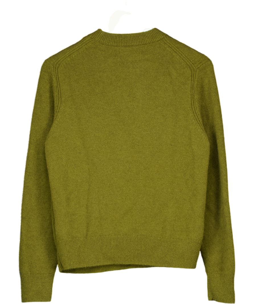 COS Olive Green 100% Cashmere Jumper UK S