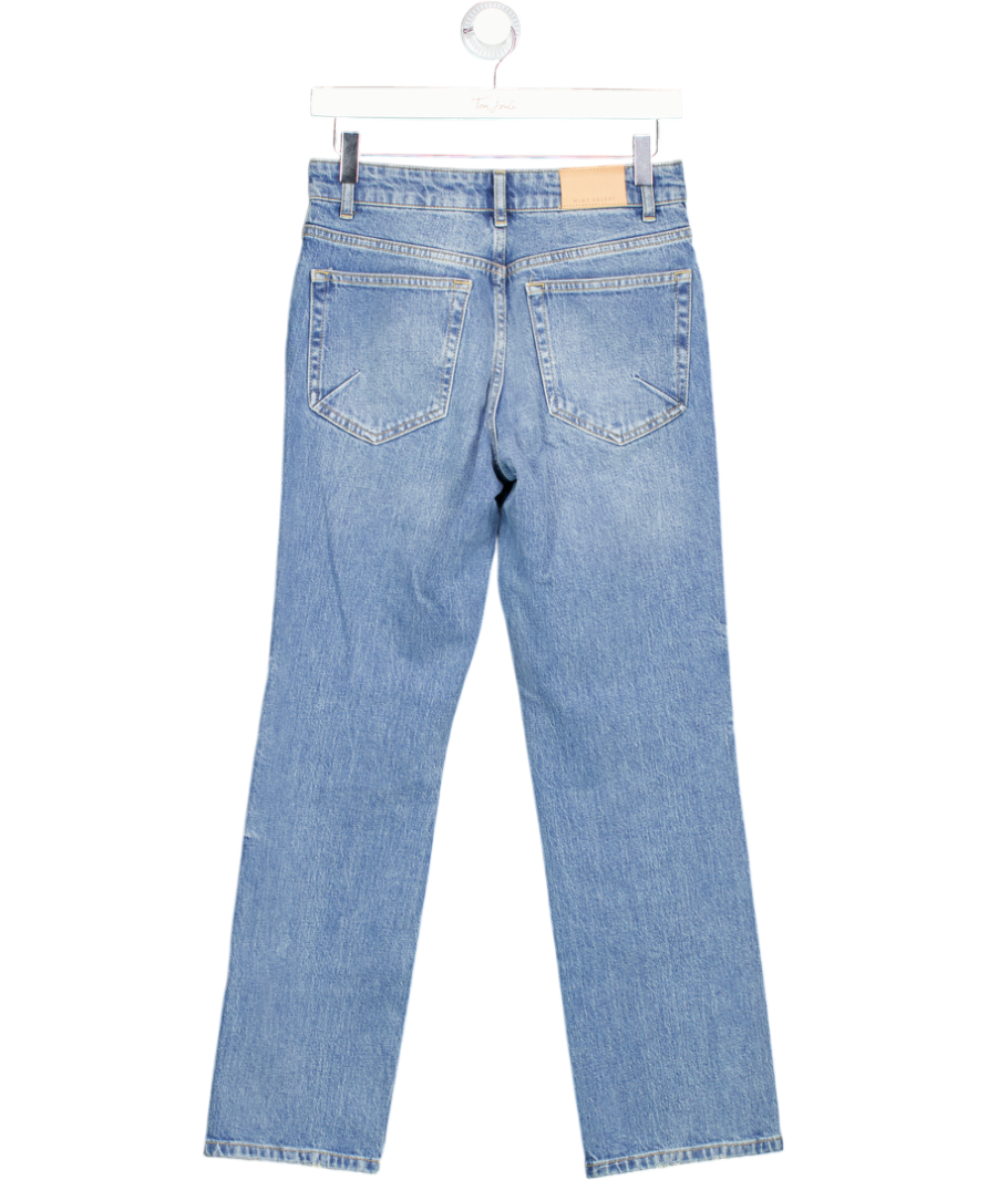 Mint Velvet Mid Blue High Waist Slim Straight Leg Jeans UK 6