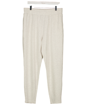 VARLEY Cream Marl Doublesoft The Slim Cuff Pant 27.5" Joggers UK XL