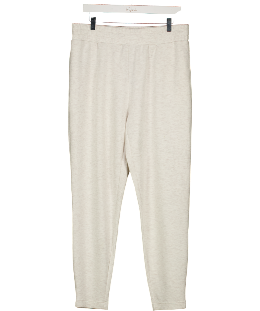 VARLEY Cream Marl Doublesoft The Slim Cuff Pant 27.5" Joggers UK XL