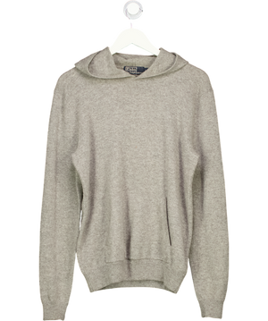 Polo Ralph Lauren Grey Cashmere Hoodie UK M