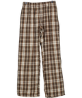 Brandy Melville Brown Noelia Plaid Pants UK S