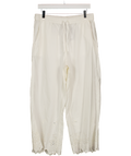 Damson Madder White Lana Broderie-anglaise Cotton Trousers UK 12
