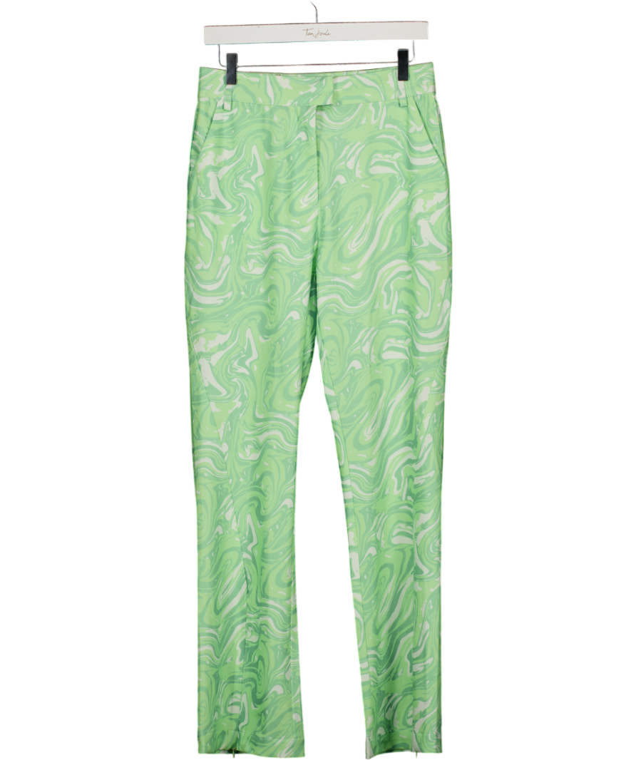 HOUSE OF SUNNY Green Paradise Party Trousers UK 10