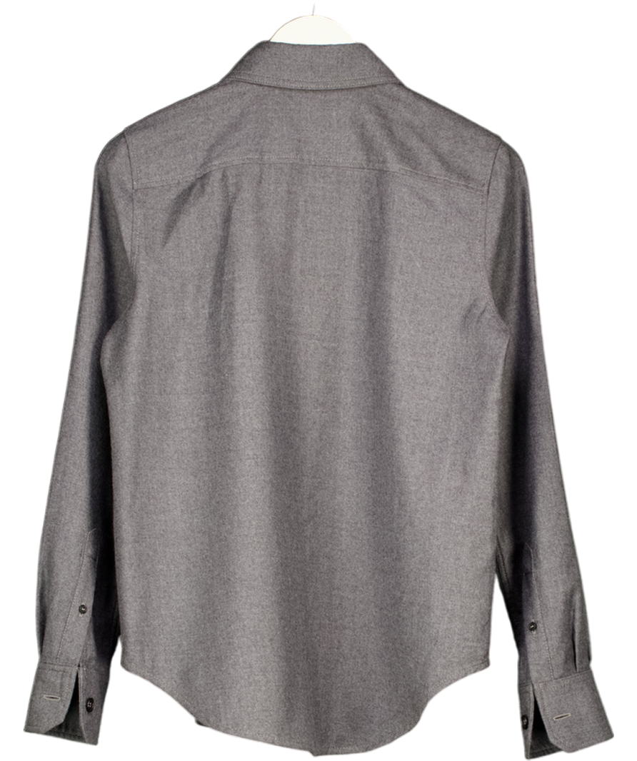 ARKET Grey Relaxed Wool Overshirt UK 10