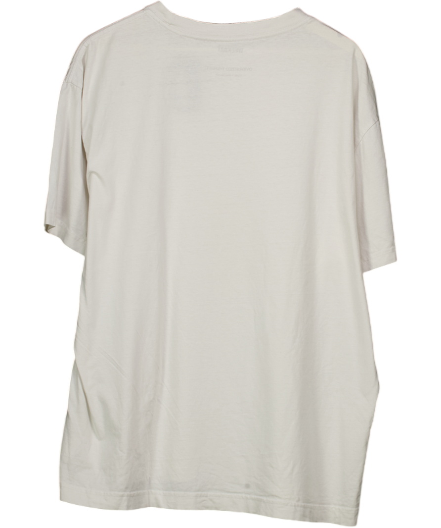 Weekday White Oversized T-shirt UK L