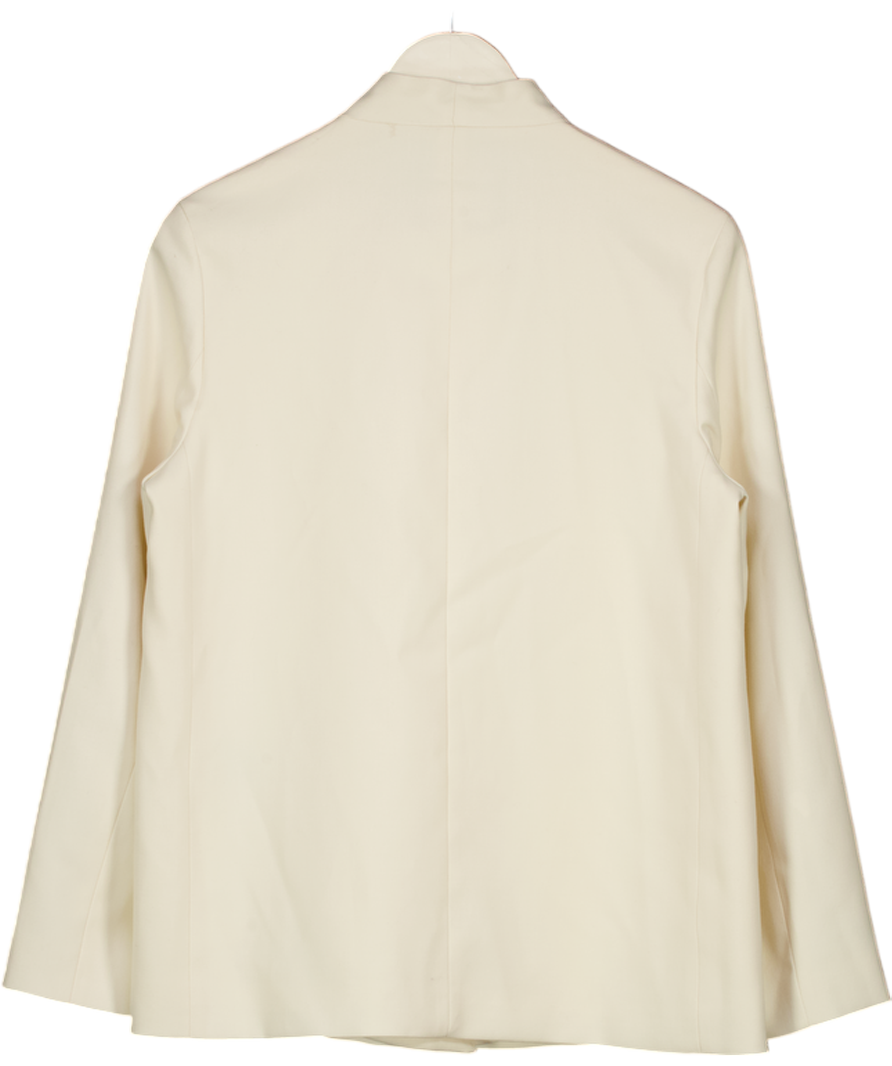 ZARA Cream Zw Collection Double-breasted Blazer UK XS