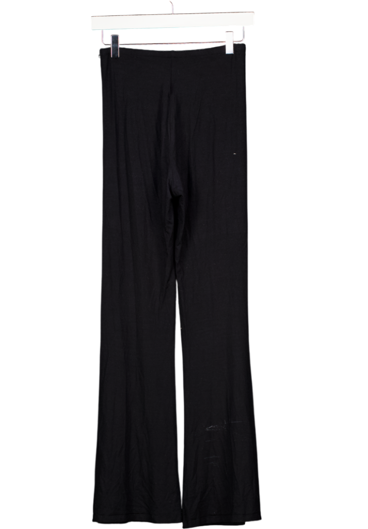 KLAYD Black Jersey Every Day Flared Lounge Trouser UK M