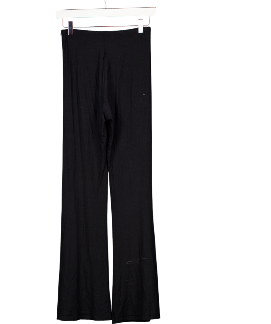 KLAYD Black Jersey Every Day Flared Lounge Trouser UK M