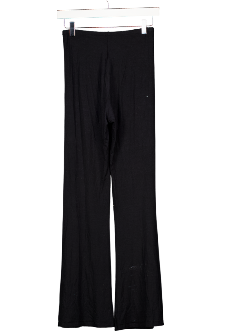 KLAYD Black Jersey Every Day Flared Lounge Trouser UK M
