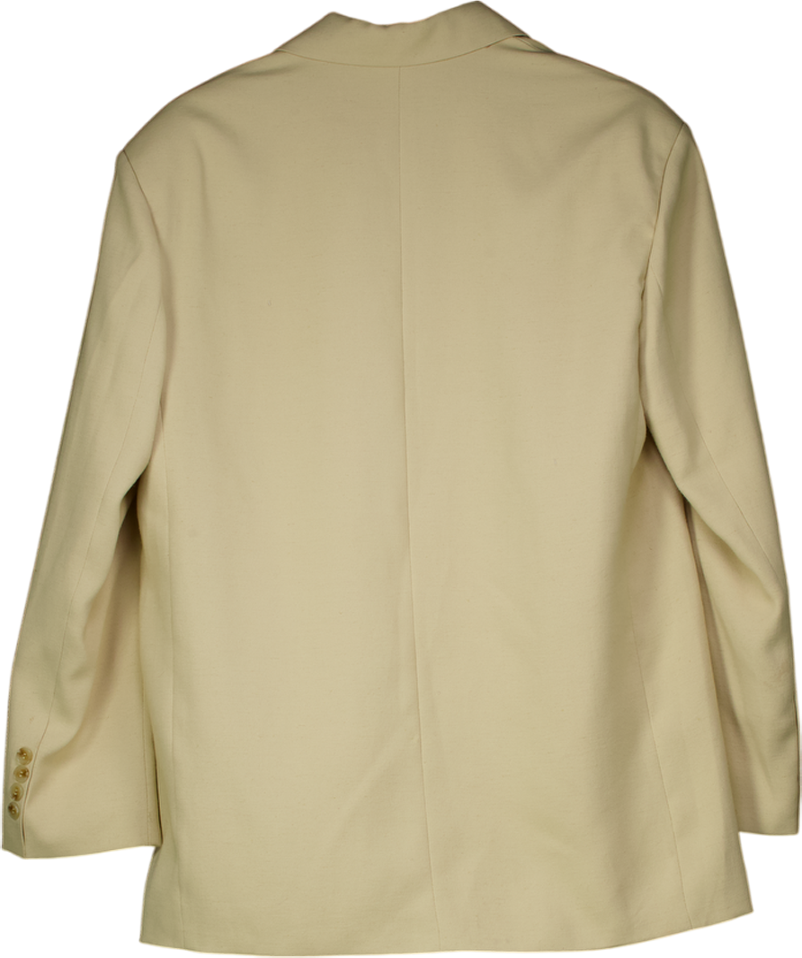 The Frankie Shop Yellow Jun Textured Blazer UK M