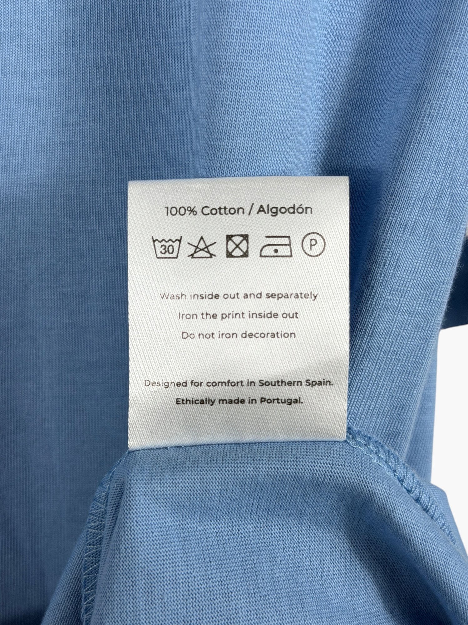 HOMIES Blue Marbella Graphic T-Shirt UK M