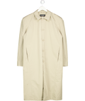 Han Kjøbenhavn Beige Technical Fabric Overcoat Sz48 UK M