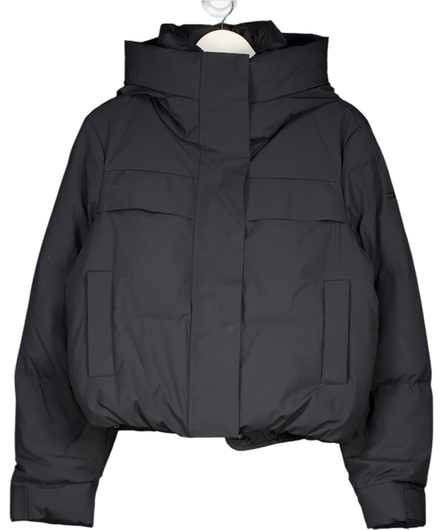 Goldbergh Black Riley Quilted Hooded Down Filled Ski Jacket UK 6