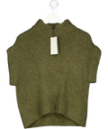 MINT VELVET Green Wool Blend Knit Top UK S