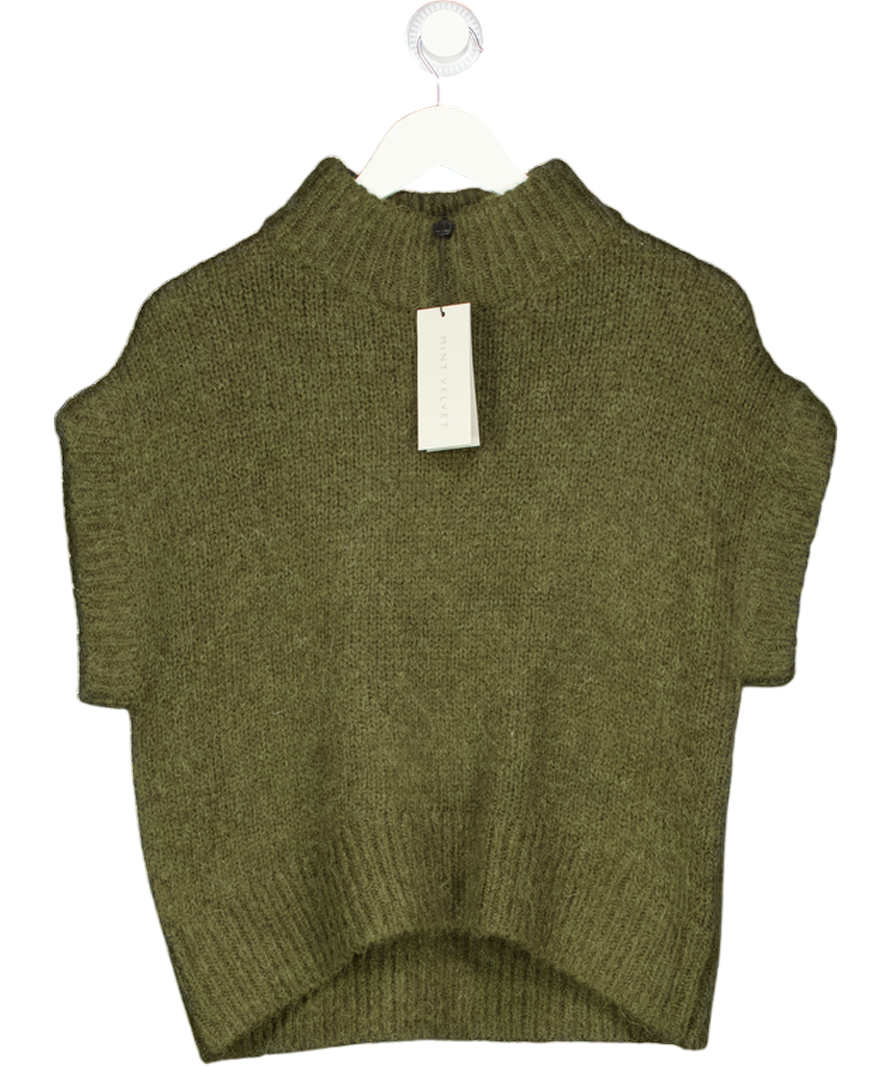 MINT VELVET Green Wool Blend Knit Top UK S