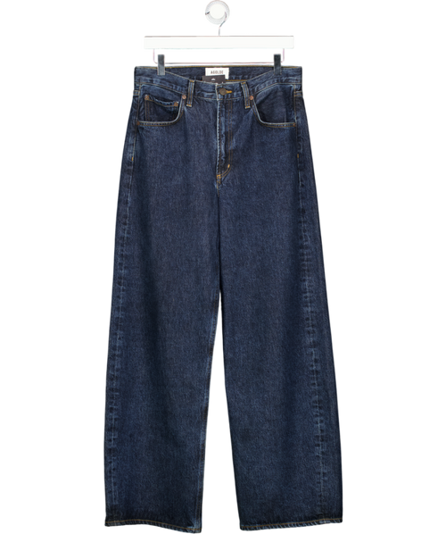 AGOLDE Blue Low Curve High-rise Wide-leg Jeans W27