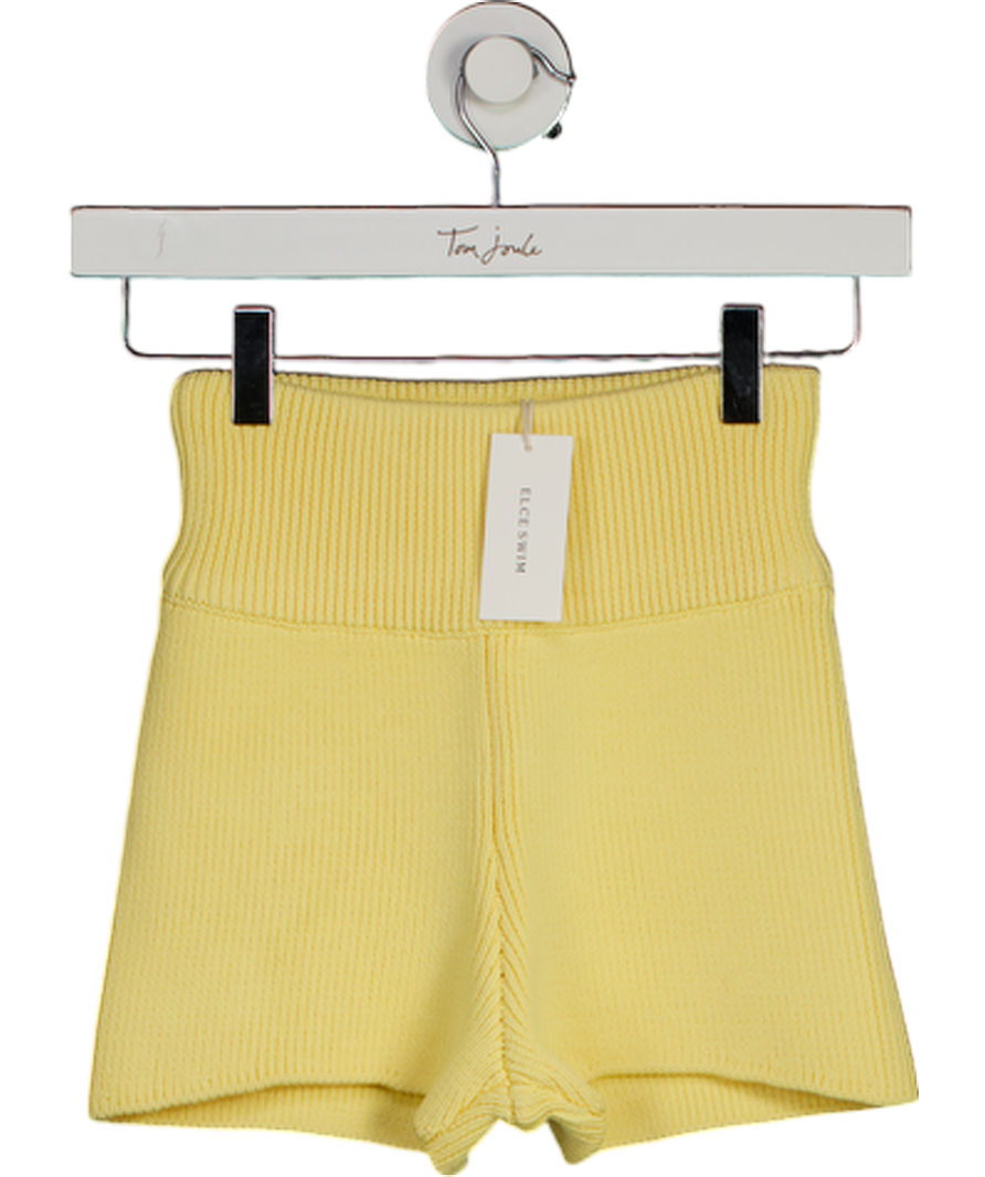 ELCE SWIM Sorbet Yellow Knit Shorts UK XS