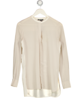 VINCE Ivory White Relaxed-fit Silk Blouse Us 4 UK 8