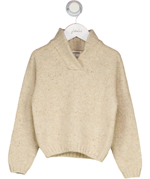 COZMO KIDS Beige Wool Blend Flecked Jumper 4 Years