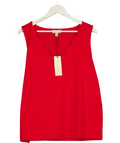 LOVE & ROSES Red Short Sleeve Sweetheart Top UK 20